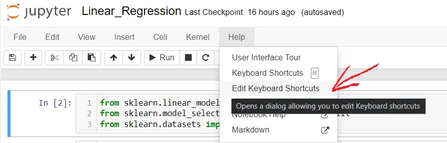 Edit Keyboard Shortcuts